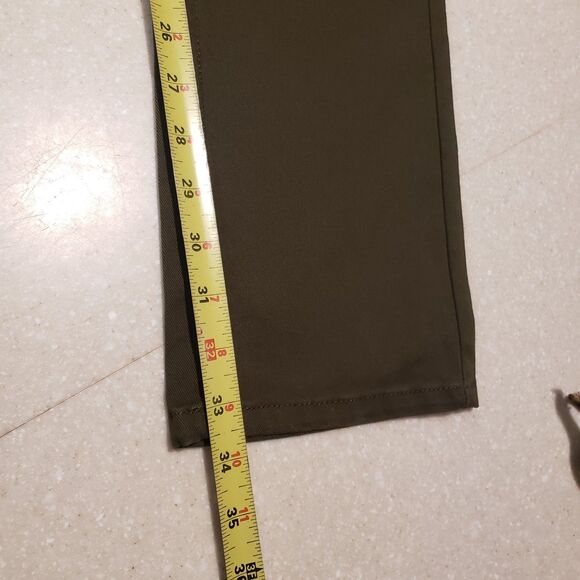 NWT AU NOIR Men’s Pants  Size 30 Dark Green sophisticated Offce Pants - Picture 9 of 9